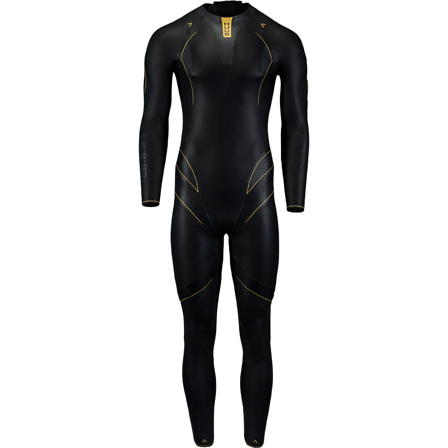 2026 Huub Mens Alchemy 3/ 5mm Back Zip Svømmevåddragt ALCHEMY1 - Black / Grå / Gold